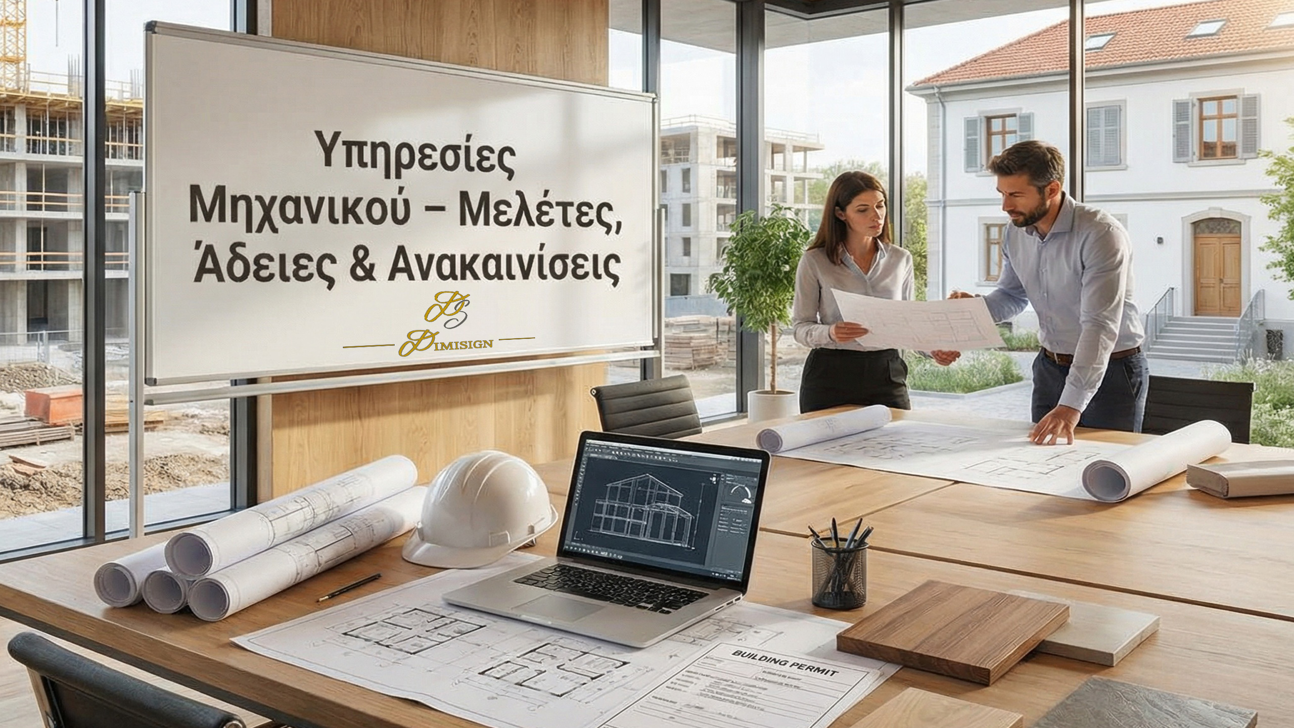 Υπηρεσίες Μηχανικού – Μελέτες, Άδειες & Ανακαινίσεις - Dimisign